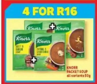 Usave Knorr Packet Soup All Variants 50g offer