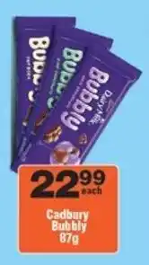 Check Star Cadbury Bubbly offer