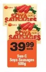 Check Star Sun-C Soya Sausages offer