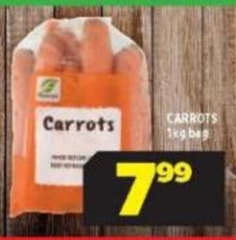 Usave Carrots 1kg Bag offer