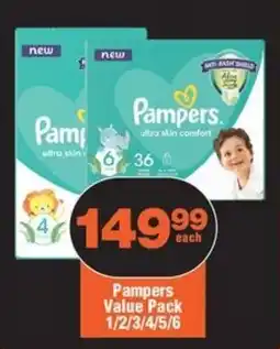 Check Star Pampers Value Pack offer