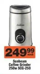 Check Star Sunbeam Coffee Grinder 250w SCG-250 offer