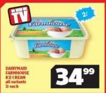 Dairymaid Farmhouse Ice Cream All Variants 2l each
