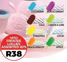 1UP Vito frostee lollies assorted offer