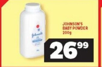 Usave Johnson's Baby Powder 200g offer