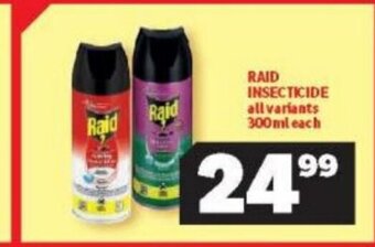 Usave Raid Insecticide All Variants 300ml each offer