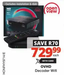 Checkers OVHD Decoder Wifi offer