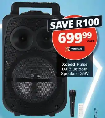 Checkers Xceed Pulse DJ Bluetooth Speaker offer