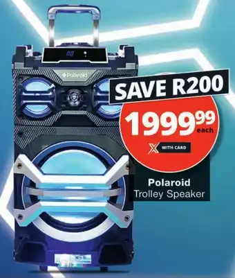 Checkers Polaroid Trolley Speaker offer