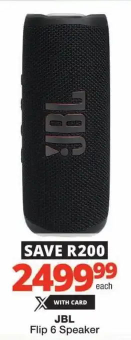 Checkers JBL Flip 6 Speaker offer