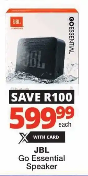 Checkers JBL Go Essential Speaker offer