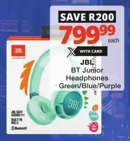 Checkers JBL BT Junior Headphones offer