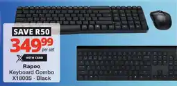 Checkers Rapoo Keyboard Combo X1800S offer