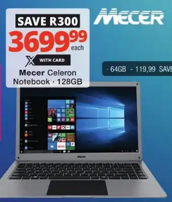 Checkers Mecer Celeron Notebook offer