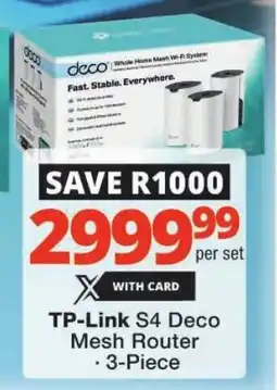 Checkers TP-Link S4 Deco Mesh Router offer