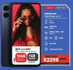 Checkers Samsung A06 Smartphone 4G LTE offer