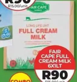 1UP Fair cape full cream milk offer