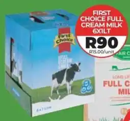 1UP First choice full cream milk offer