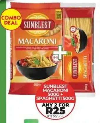 1UP Sunblest macaroni + spaghetti offer