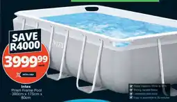 Checkers Hyper Intex Prism Frame Pool offer