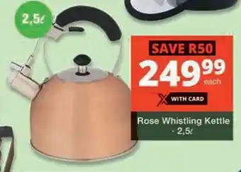 Checkers Hyper Rose Whistling Kettle offer