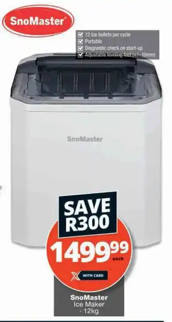 Checkers Hyper SnoMaster Ice Maker offer