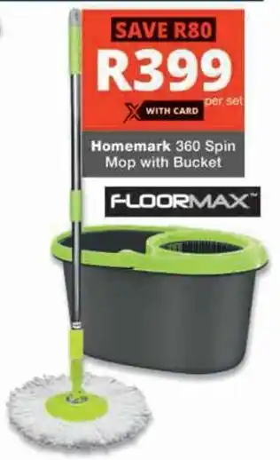 Checkers Hyper Homemark 360 Spin Mop with Bucket offer