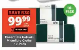 Checkers Hyper Essentials Helsinki Microfibre Cloths offer