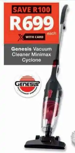 Checkers Hyper Genesis Vacuum Cleaner Minimax Cyclone offer