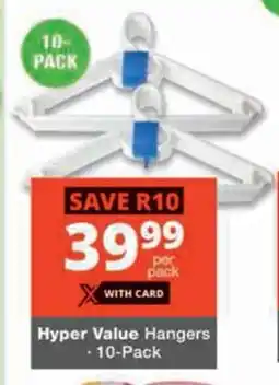 Checkers Hyper Hyper Value Hangers offer