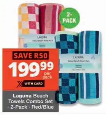 Checkers Hyper Laguna Beach Towels Combo Set offer