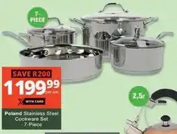 Checkers Hyper Poland Stainless Steel Cookware Set offer