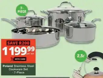 Checkers Hyper Poland Stainless Steel Cookware Set offer