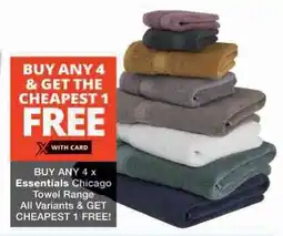 Checkers Hyper Buy any Essentials Chicago Towel Range All Variants & GET CHEAPEST 1 FREE offer