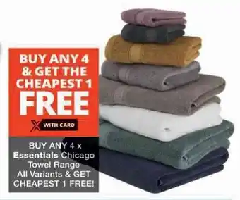 Checkers Hyper Buy any Essentials Chicago Towel Range All Variants & GET CHEAPEST 1 FREE offer