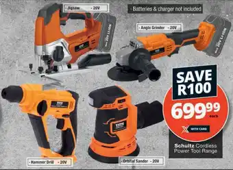 Checkers Hyper Schultz Cordless Power Tool Range offer