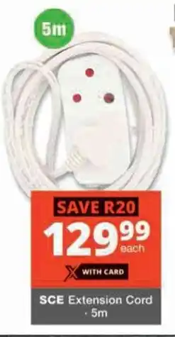 Checkers Hyper SCE Extension Cord offer