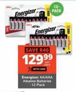 Checkers Hyper Energizer AA/AAA Alkaline Batteries offer