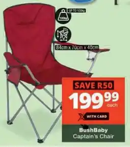 Checkers Hyper BushBaby Captain's Chair offer