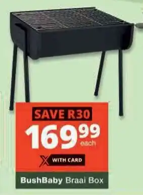 Checkers Hyper BushBaby Braai Box offer