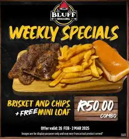 Bluff Meat Supply Brisket and chips +free mini loaf offer