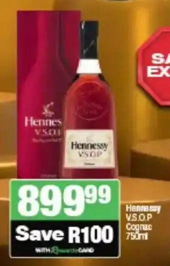 Spar Tops Hennessy V.S.O.P Cognac offer