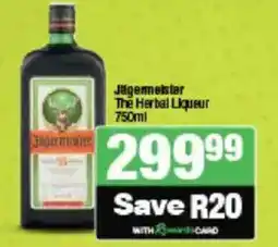 Spar Tops Jägermeister The Herbal Liqueur offer