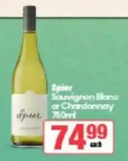 Spar Tops Spier Sauvignon Blanc or Chardonnay offer