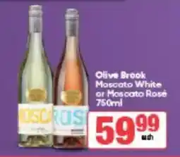 Spar Tops Olive Brook Moscato White or Moscato Rosé offer