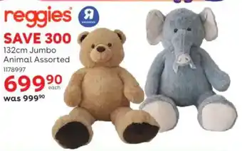 ToysRUs Reggies Jumbo Animal Assorted offer