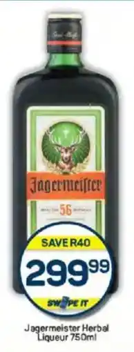 Pick n Pay Liquor Jagermeister Herbal Liqueur offer