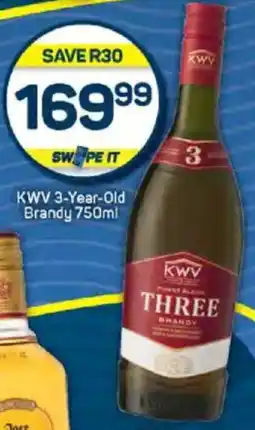 Pick n Pay Liquor KWV 3-Year-Old Brandy offer