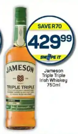 Pick n Pay Liquor Jameson Triple Triple Irish Whiskey offer