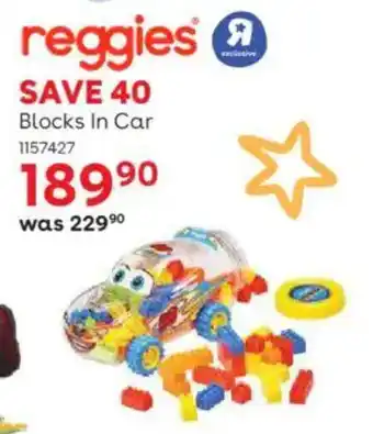 ToysRUs Reggies Blocks In Car offer